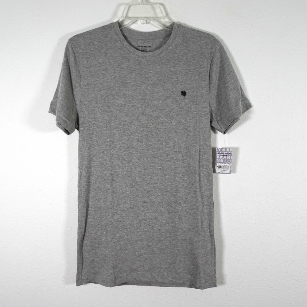 Lucky Brand Sleep Shirt Men's Size S Gray Short Sleeve Pajamas Lounge Soft